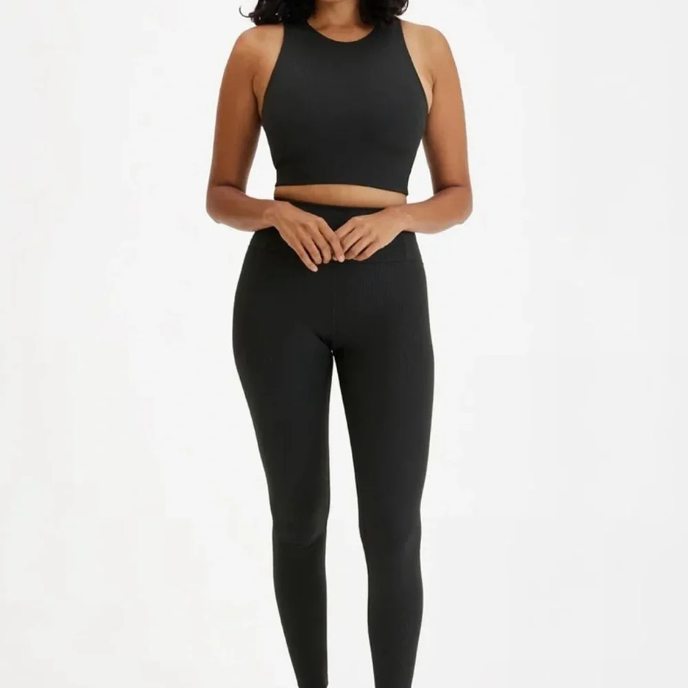 Girlfriend Collective Black RIB leggings - Picture 4 of 4